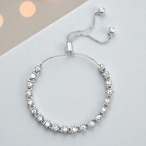 Montana Silversmiths Crystal Bolo Cubic Zirconia Bracelet - Retail $70 - NEW!